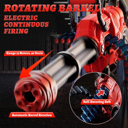 Auto Rotating Belt Soft Dart Blaster Gun