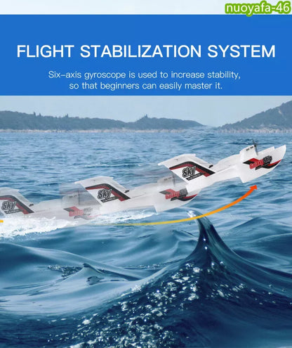 RC Galaxy Ship 2-in-1 Glider – Remote Control Airplane & Seaplane with Water Landing