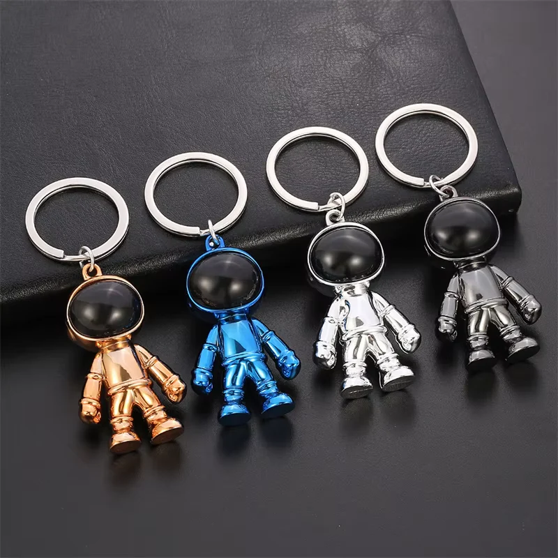 2Pcs 3D Astronaut Keychain – Hip Hop Space Robot Keyring