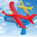 Catapult Airplane Launcher Gun – 2-in-1 Foam Glider Toy