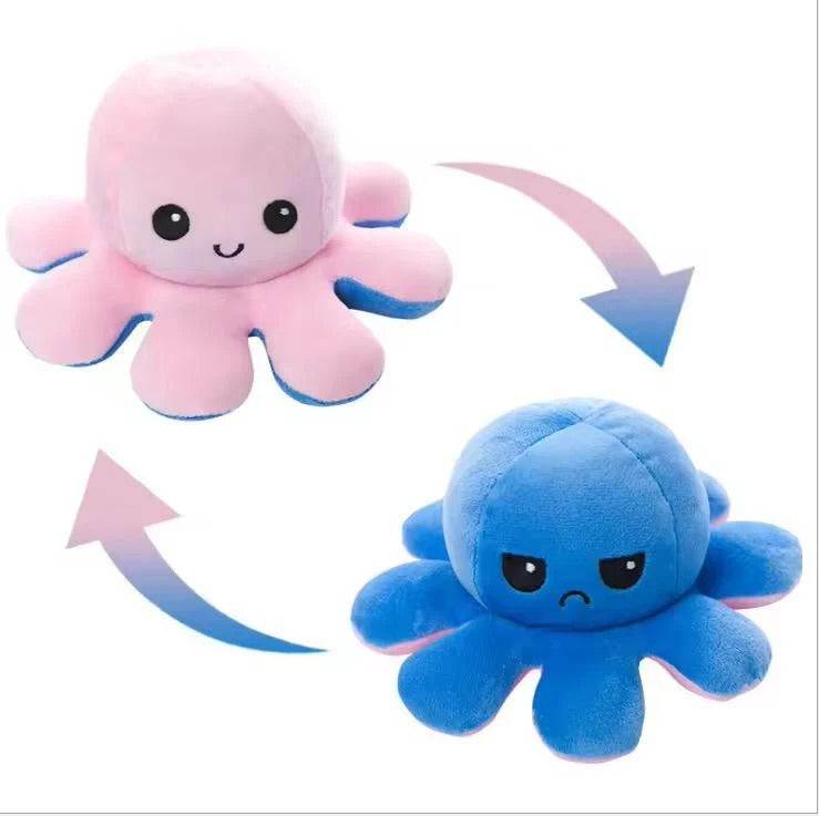 Reversible Flip Octopus Plush Toy