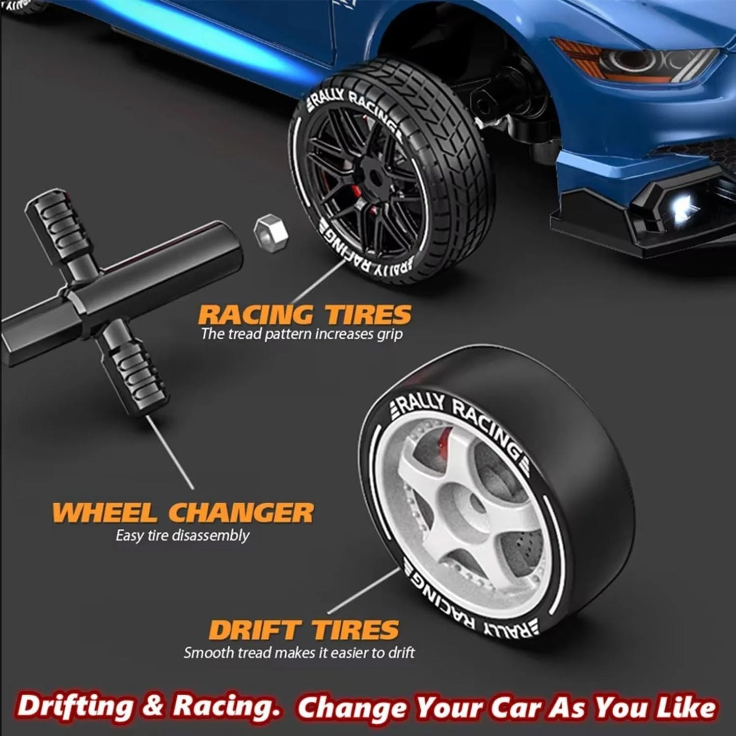 1:24 Scale 4WD RC Drift Car – High‑Speed Remote Control Car