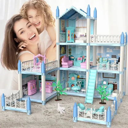 DIY Beautiful Home Dollhouse Playset