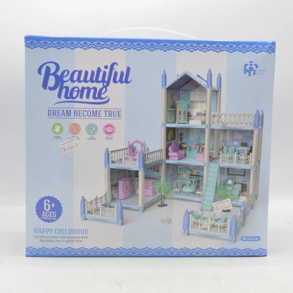 DIY Beautiful Home Dollhouse Playset