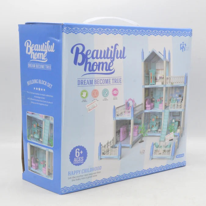 DIY Beautiful Home Dollhouse Playset