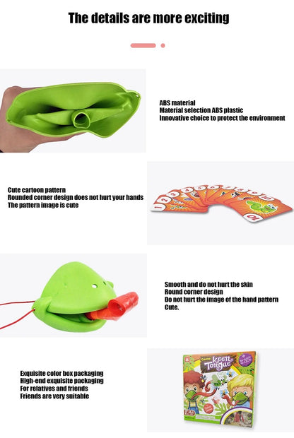 Lizard Mask Tongue Flick Card Game