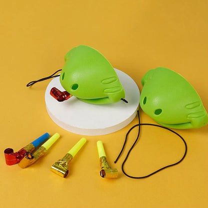 Lizard Mask Tongue Flick Card Game