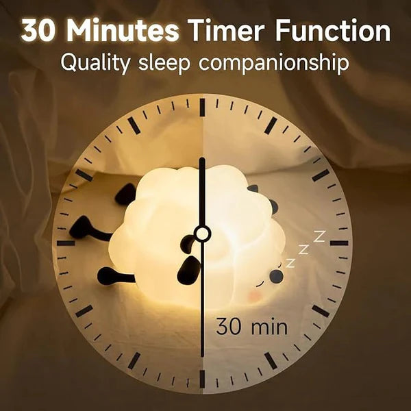 Cute Sheep Silicone Night Light