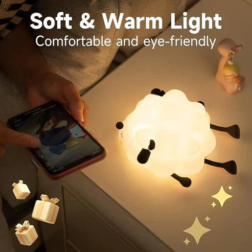 Cute Sheep Silicone Night Light