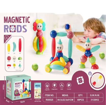 Magnetic Rods Building Set